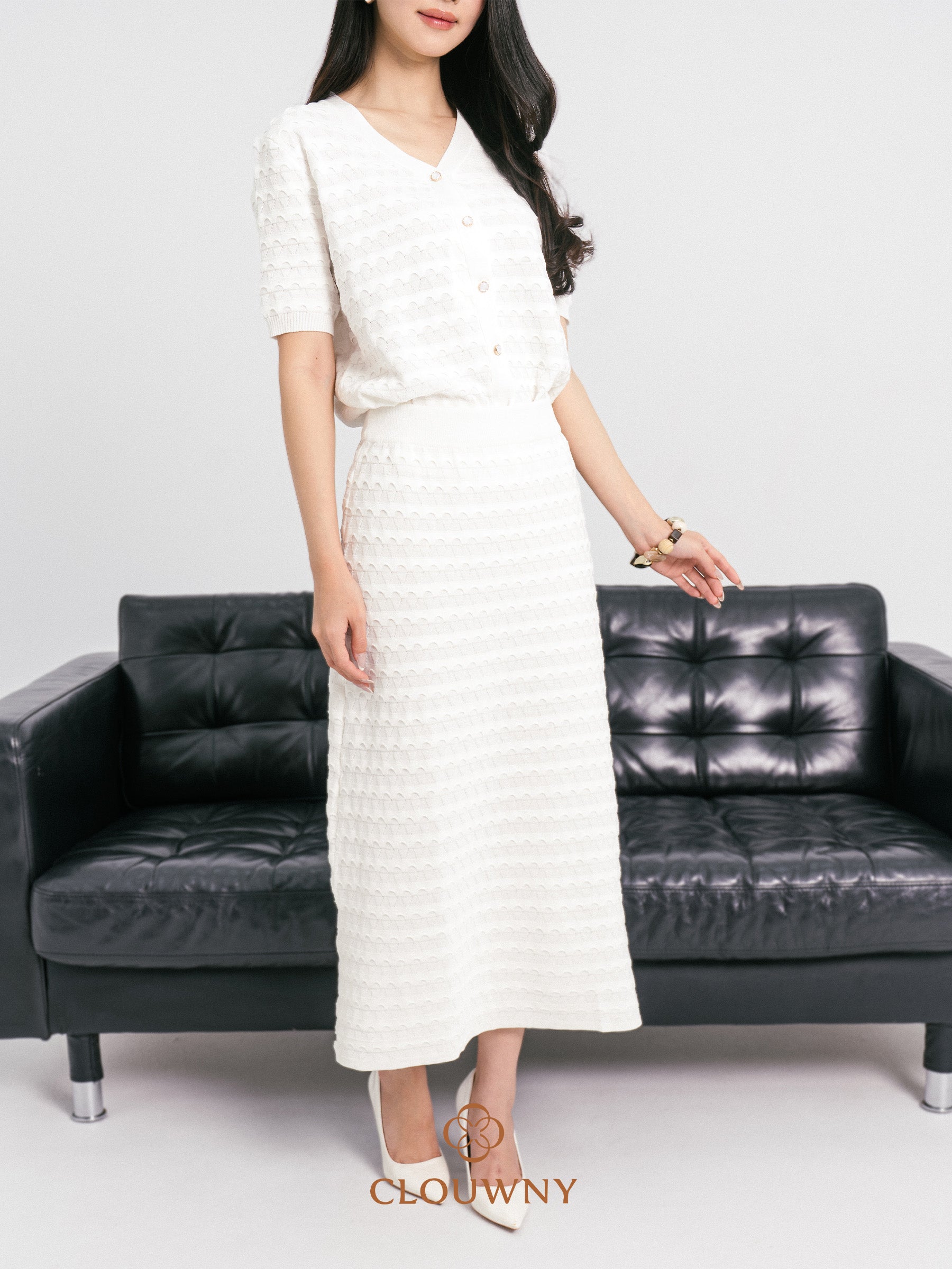 Silvana Wave Set - White